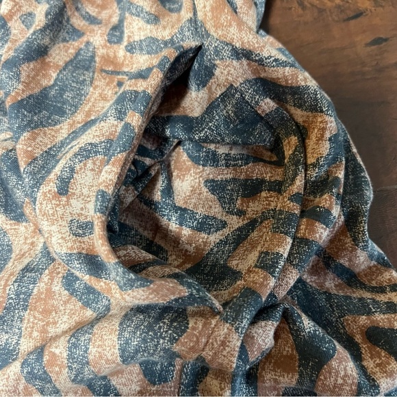 ANTHROPOLOGIE Daily Practice Ruffled Mini Dress Animal Print Brown Size XS - Picture 10 of 14